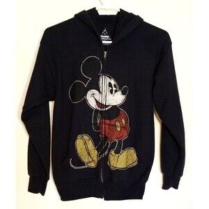 Disneyland Kids Walt Disney World Hanes Hoodie Mickey Mouse Sweatshirt Large  T6